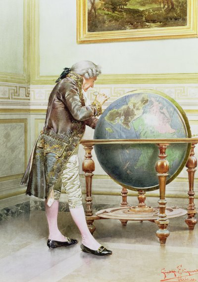 Estudiando el globo de Giuseppe Signorini
